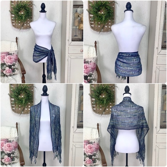 Vintage 90s Y2K Fairycore Grunge Bundle Of Scarves And Wraps - Picture 2 of 15